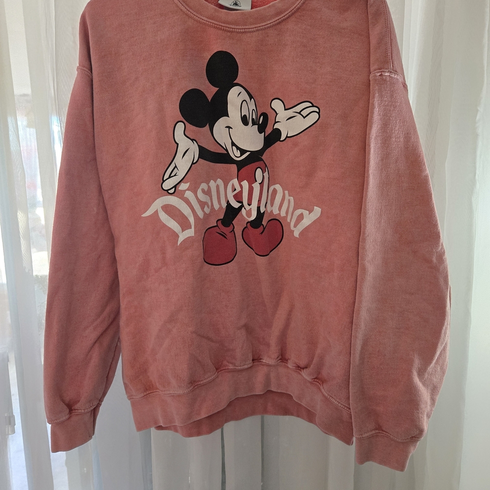Disney Peach-Pink Cozy Sweatshirt with Logo Tag